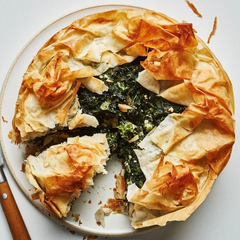 Healthy Spinach and Feta Savory Pie
