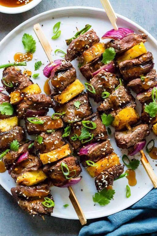 Hearty Beef Teriyaki Skewers