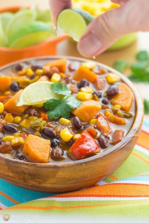 Hearty Black Bean and Sweet Potato Soup