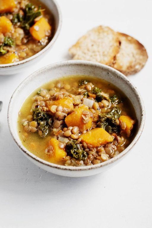 Hearty Butternut Squash and Lentil Stew