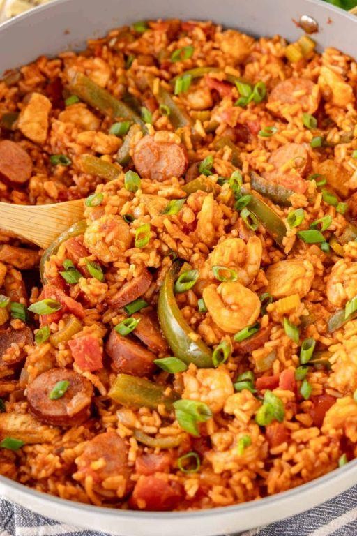 Hearty Chicken and Shrimp Jambalaya