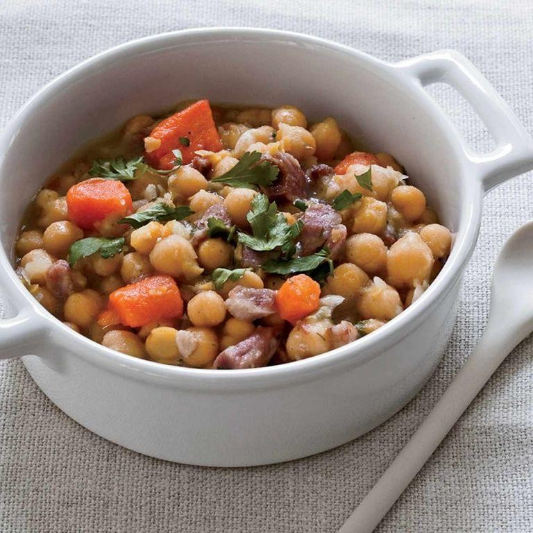 Hearty Chickpea and Ham Hock Stew