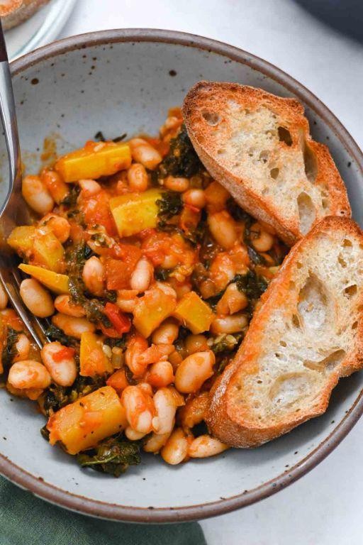 Hearty Great Northern Bean Vegan Stew