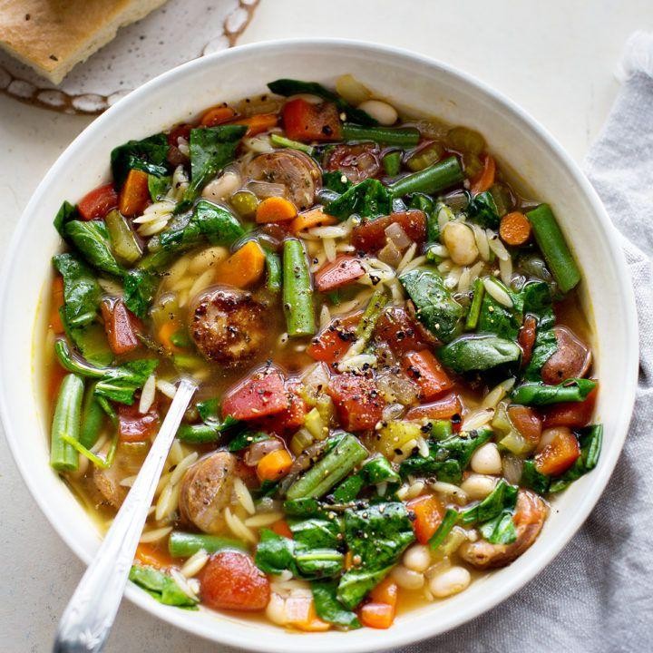 Hearty Green Bean and Sausage Soup