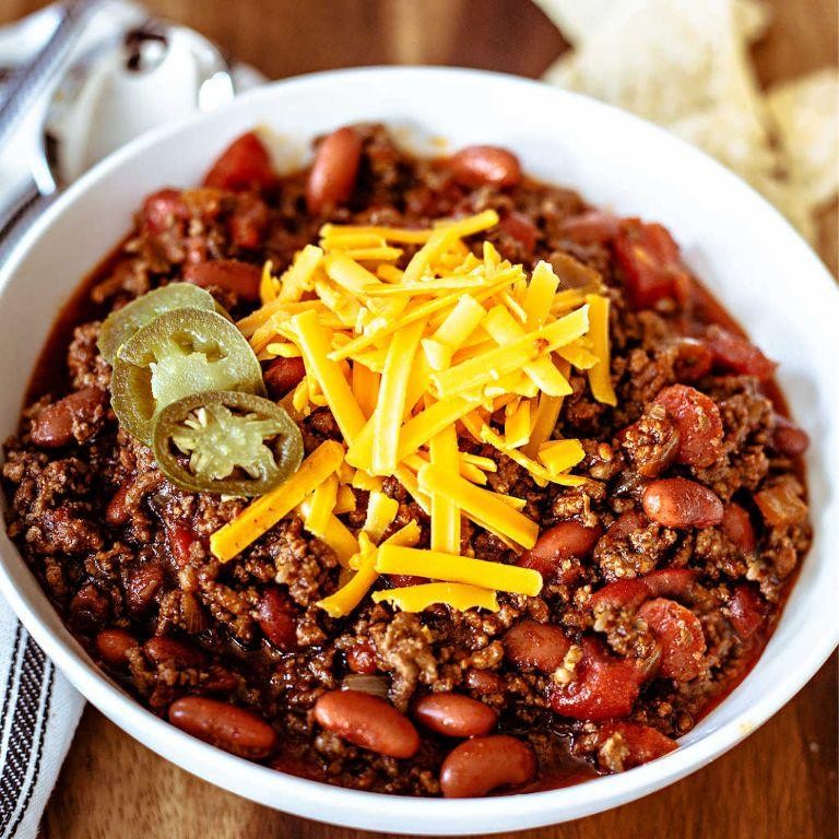 Hearty Ground Beef and Shrimp Chili