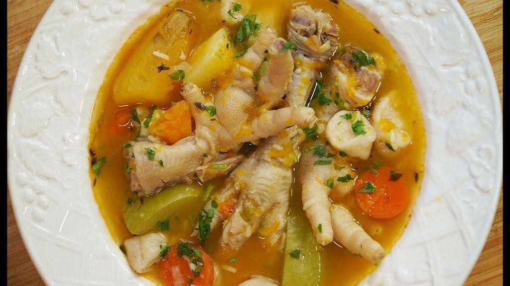 Hearty Jamaican Chicken Foot Soup