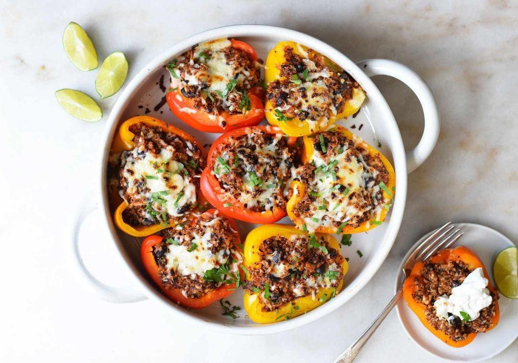 Hearty Quinoa and Veggie Stuffed Peppers