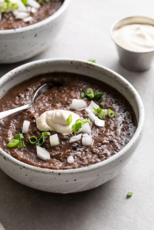 Hearty Refried Black Bean Soup
