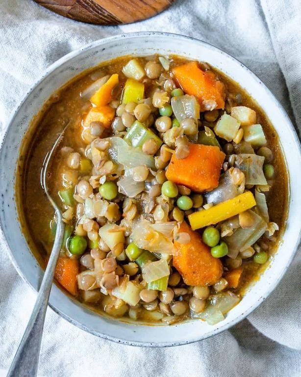 Hearty Root Vegetable and Lentil Casserole