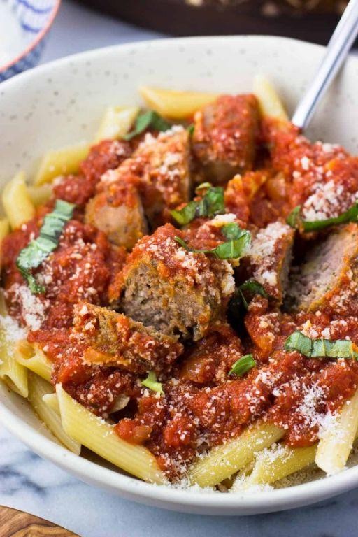 Hearty Sausage and Meatball Sauce