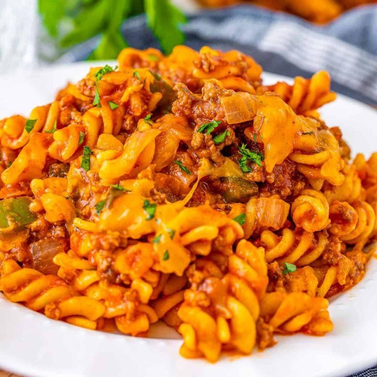 Hearty Sloppy Joe Pasta Bake
