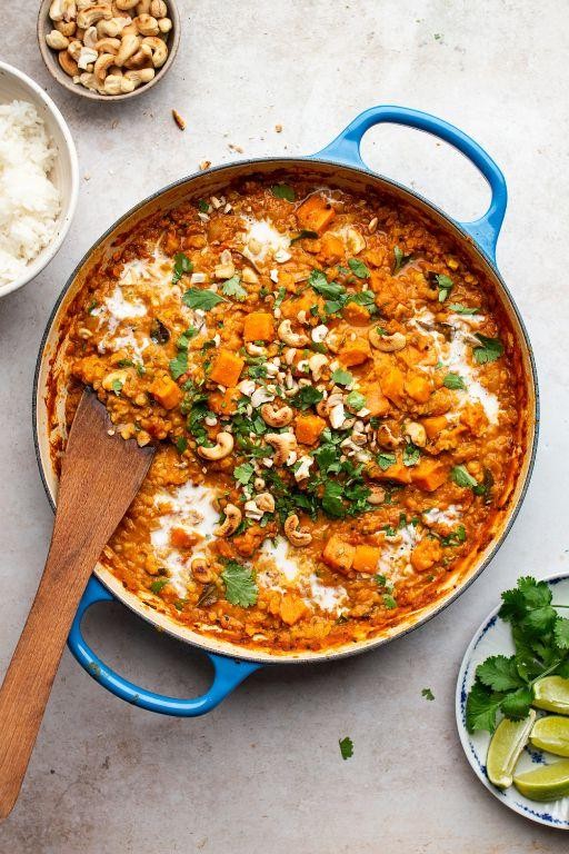 Hearty Sweet Potato and Lentil Curry