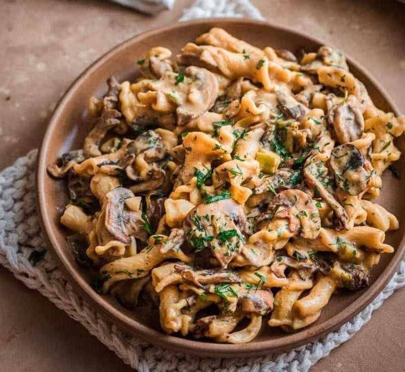 Hearty Vegan Mushroom Stroganoff