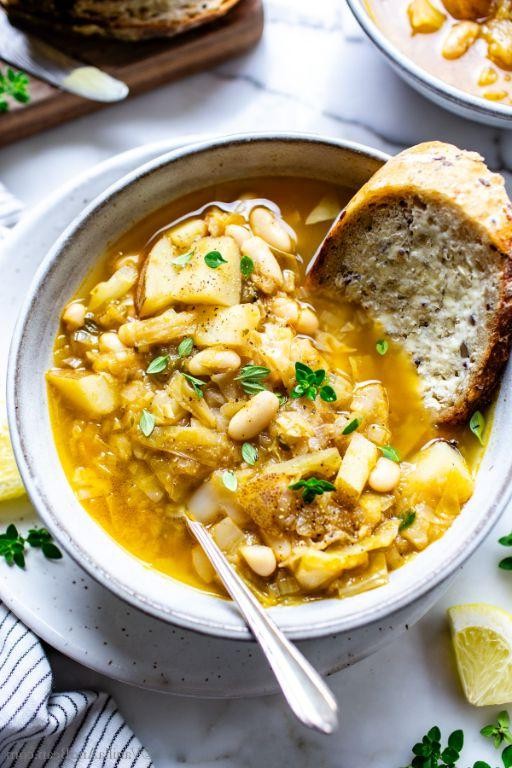 Hearty White Cabbage and Potato Soup
