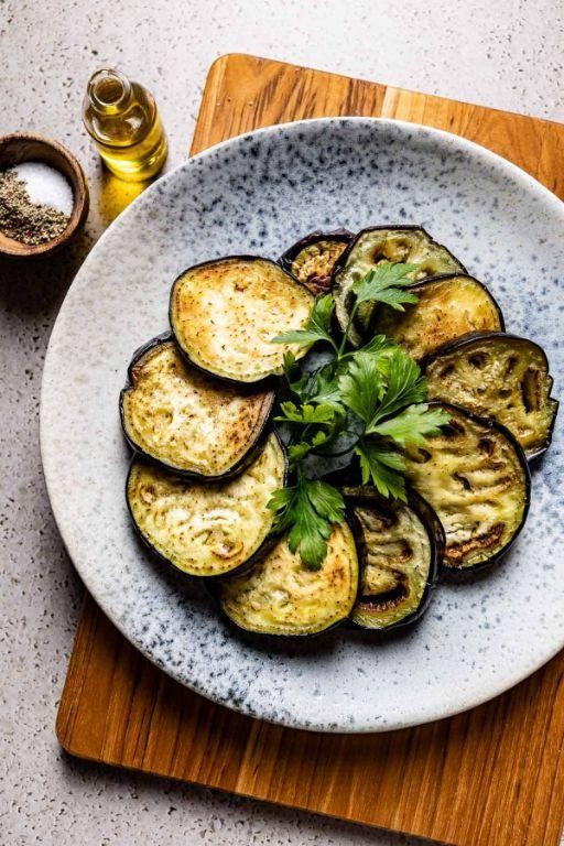 Herb Butter Pan Fried Eggplant