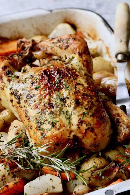 Herb Butter Roasted Chicken