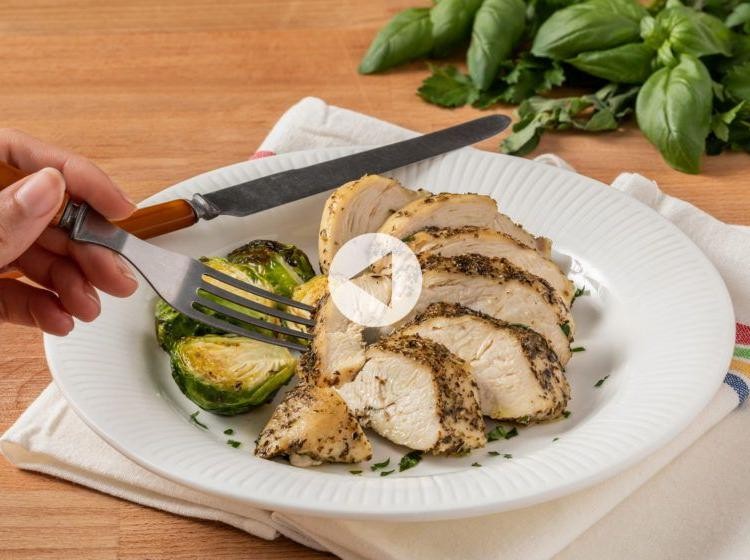 Herb Crusted Chicken Breasts in Air Fryer