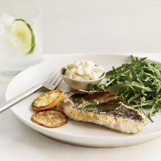 Herb Crusted Walleye with Lemon Aioli