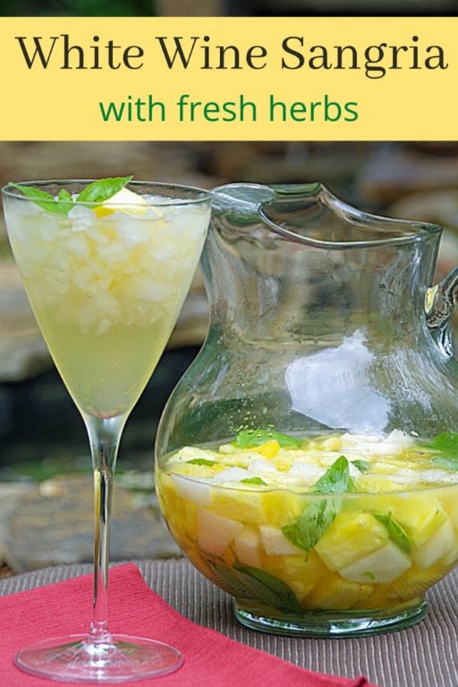 Herb Infused White Wine Sangria