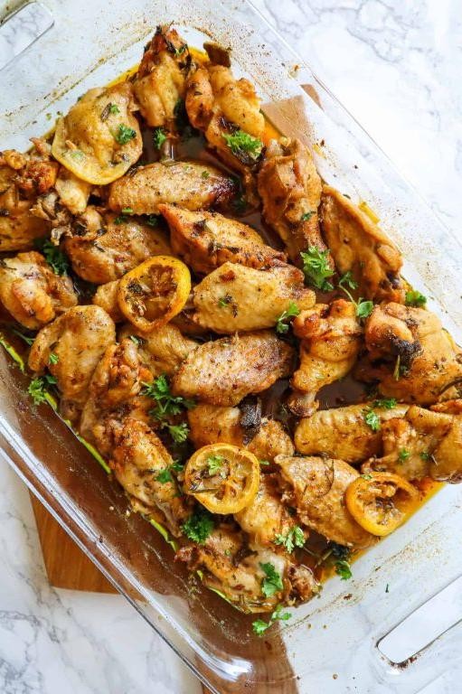 Herb and Citrus Marinated Oven Baked Wings