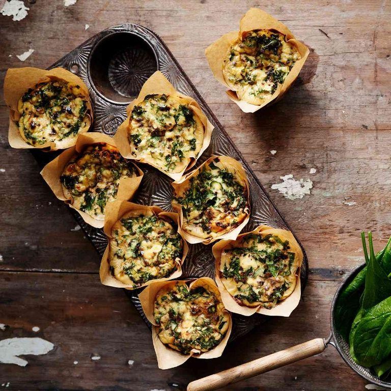 Herb and Gruyere Cheese Mini Quiches