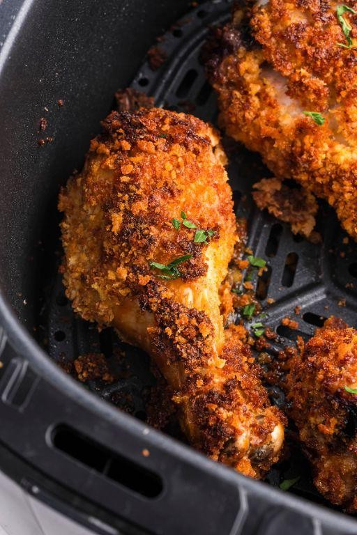 Herb-Crusted Air Fried Chicken Drumsticks