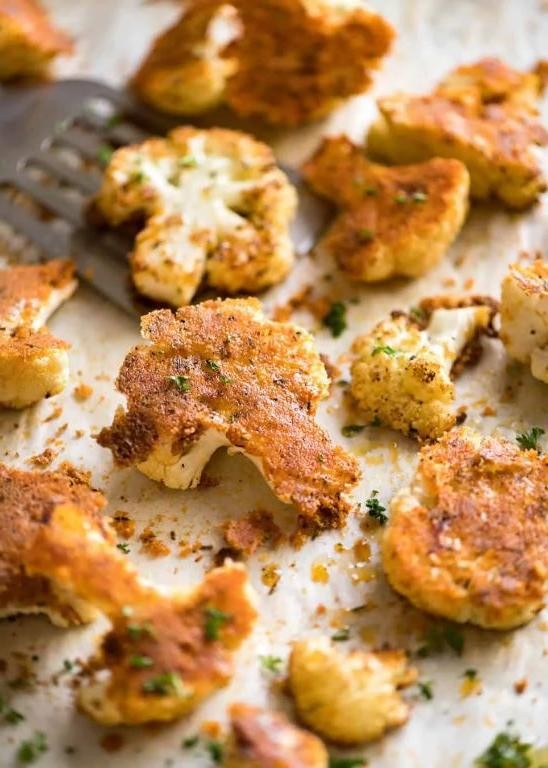 Herb-Crusted Baked Cauliflower Florets