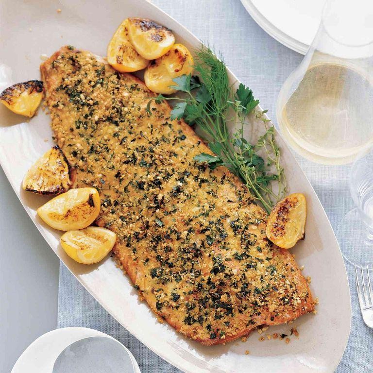 Herb-Crusted Baked Salmon