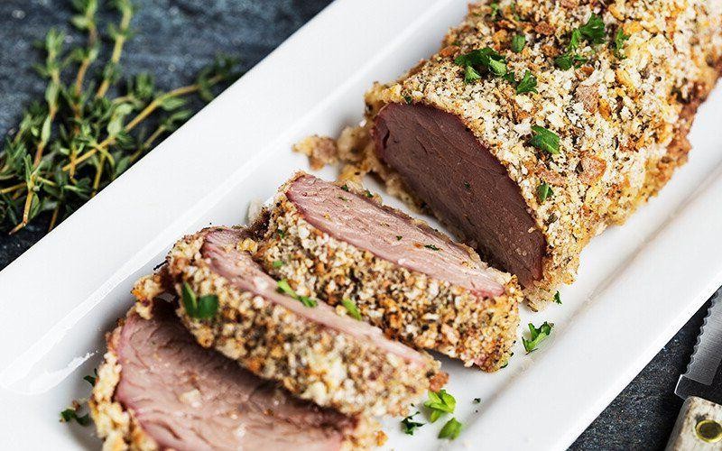 Herb-Crusted Breaded Pork Medallions