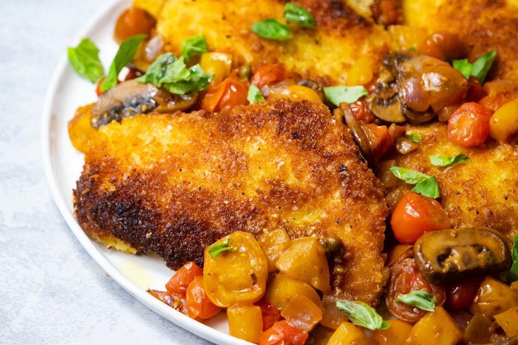 Herb-Crusted Chicken Cacciatore