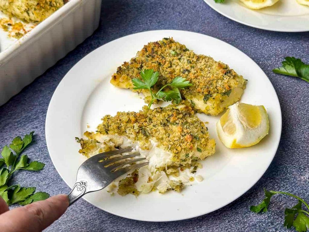 Herb-Crusted Cod with Citrus Vinaigrette