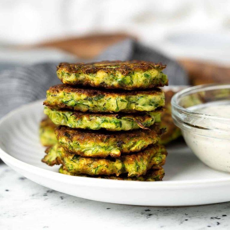 Herb-Infused Batter for Zucchini Fritters