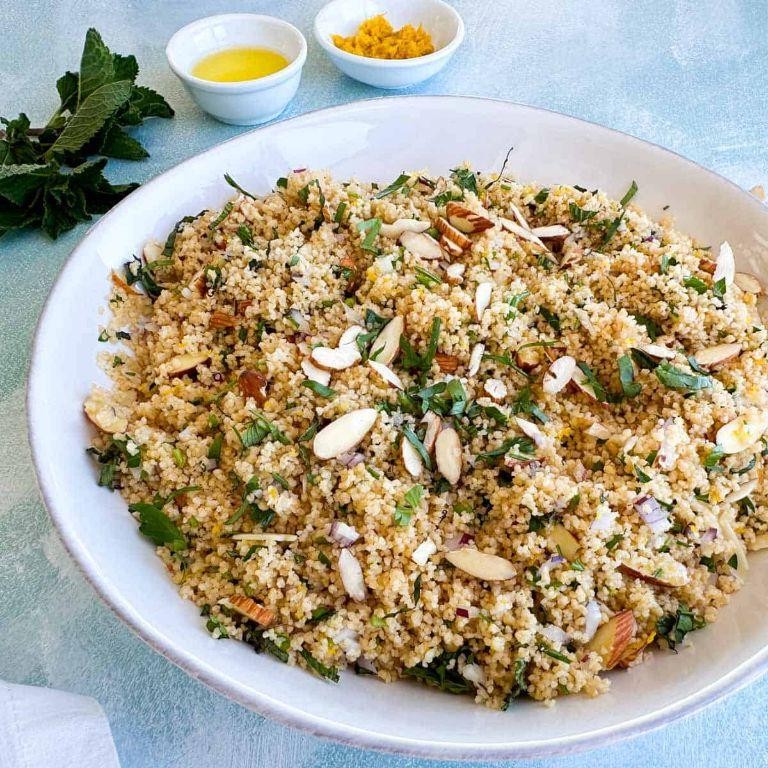 Herb-Infused Couscous Salad with Almonds