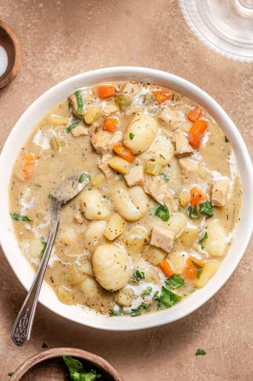 Herb-Infused Vegan Gnocchi Soup