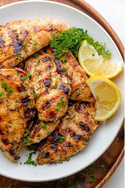 Herb-Marinated Grilled Chicken Tenders