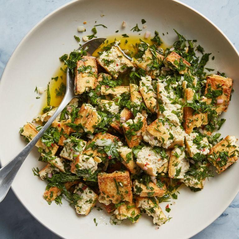 Herb-Marinated Tofu with Veggies