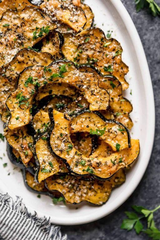 Herb-Roasted Acorn Squash Slices
