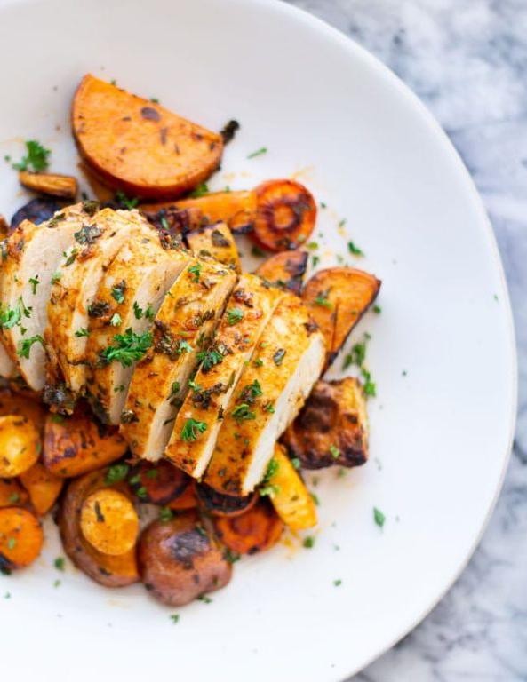 Herb-Roasted Chicken with Root Vegetables