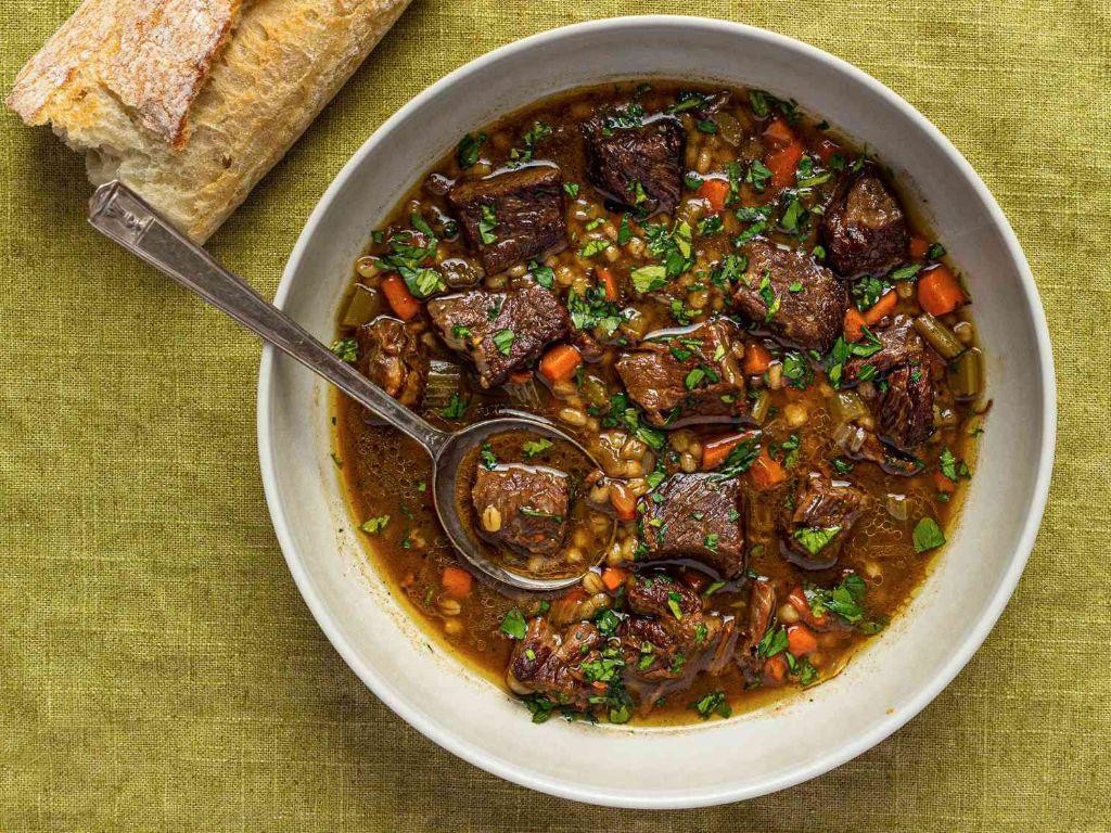 Herbed Beef and Barley Soup