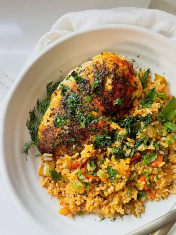 Herbed Butter Chicken and Rice Delight