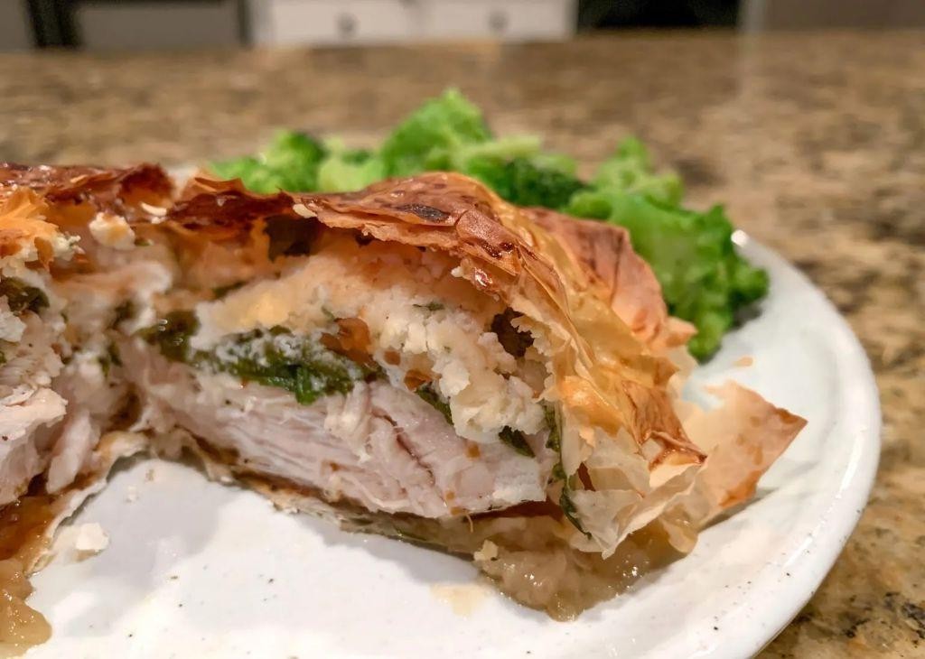 Herbed Chicken Filo Boats