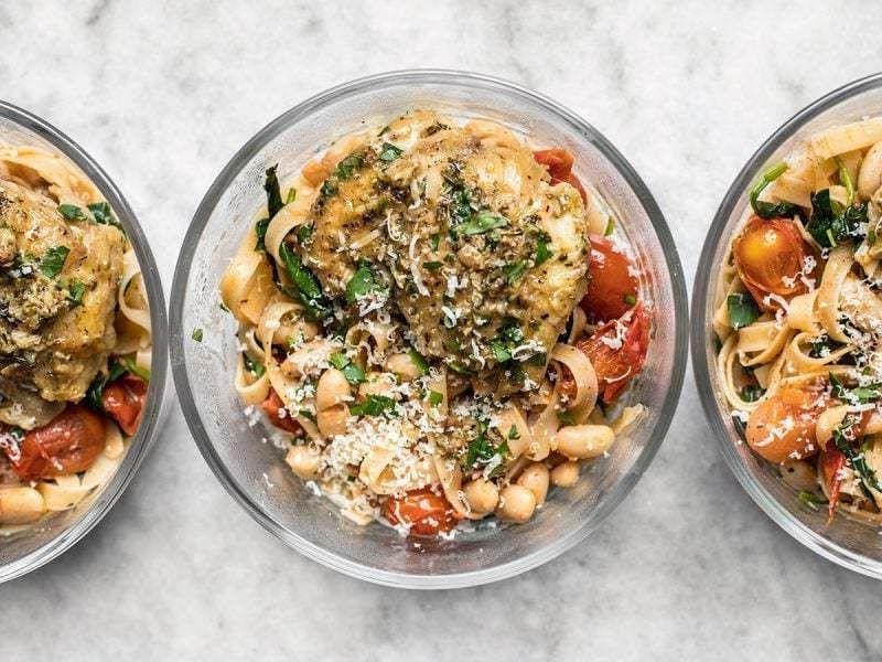 Herbed Chicken and White Bean Pasta
