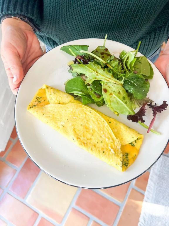 Herbed Chive Omelet