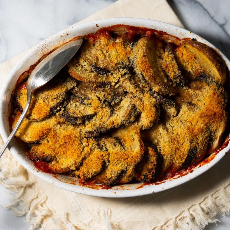 Herbed Eggplant and Potato Casserole