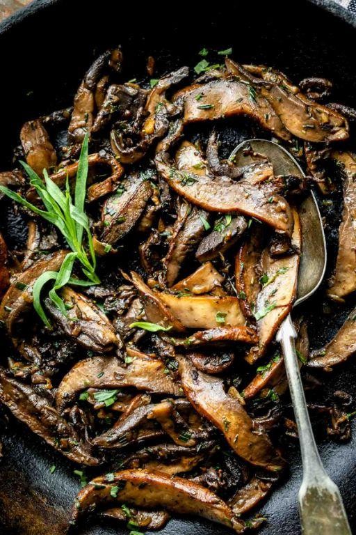 Herbed Garlic Sautéed Portobello Mushrooms