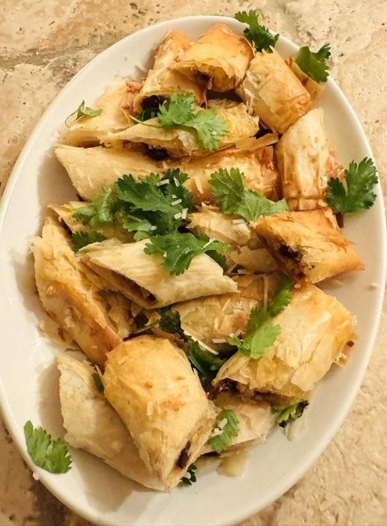 Herbed Goat Cheese and Sun-Dried Tomato Phyllo Bread