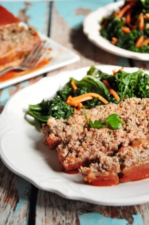 Herbed Kale and Beef Meatloaf