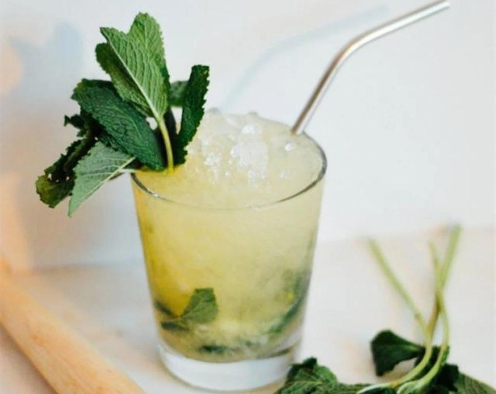 Herbed Mezcal Smash with Mint