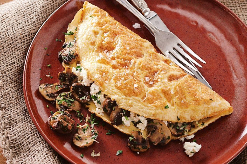 Herbed Mushroom Omelette