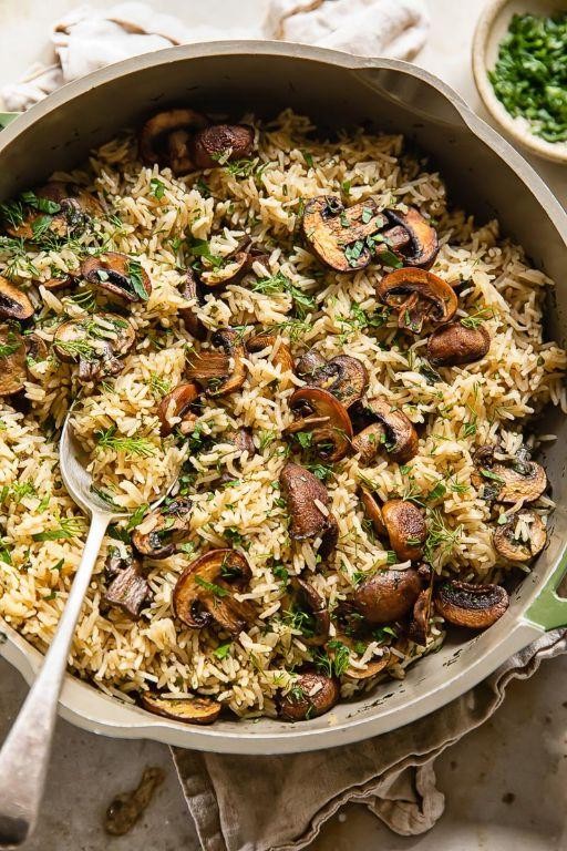 Herbed Mushroom Pilaf